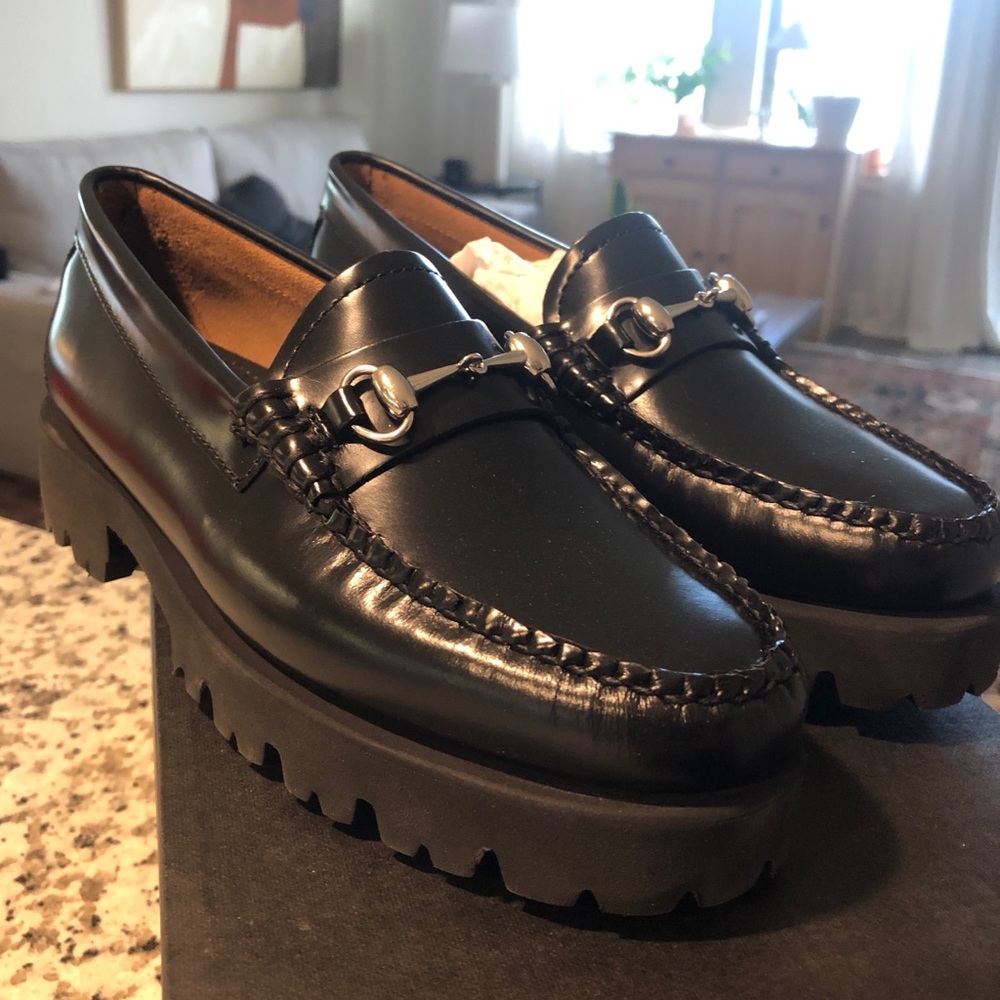 NWT GH Bass Weejuns Lianna Burnish Lug Loafers